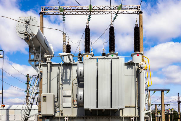 istock Electrical Transformer: Equipment used to step up or step down voltage in high voltage power plants. 1676062356