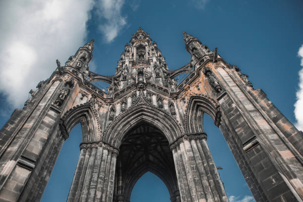 City architecture in Edinburgh, Scotland