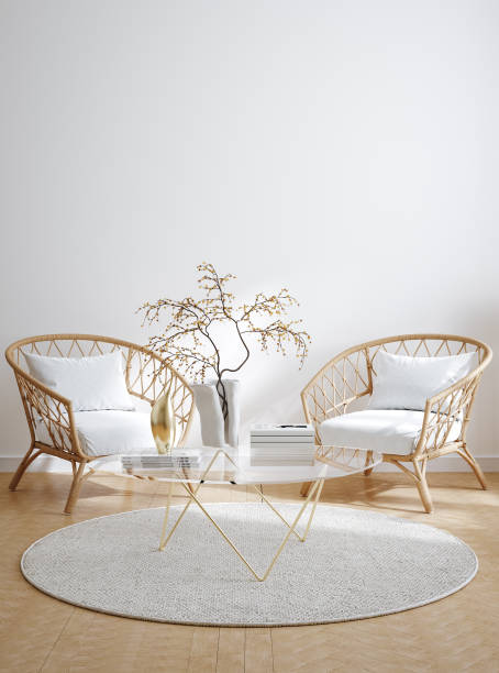 istock Home mockup, minimalist decorated interior background 1676079281