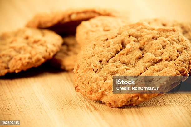 De Farinha De Aveia Cookies - Fotografias de stock e mais imagens de Estilo retro - Estilo retro, Flapjack, Alimentação Não-saudável