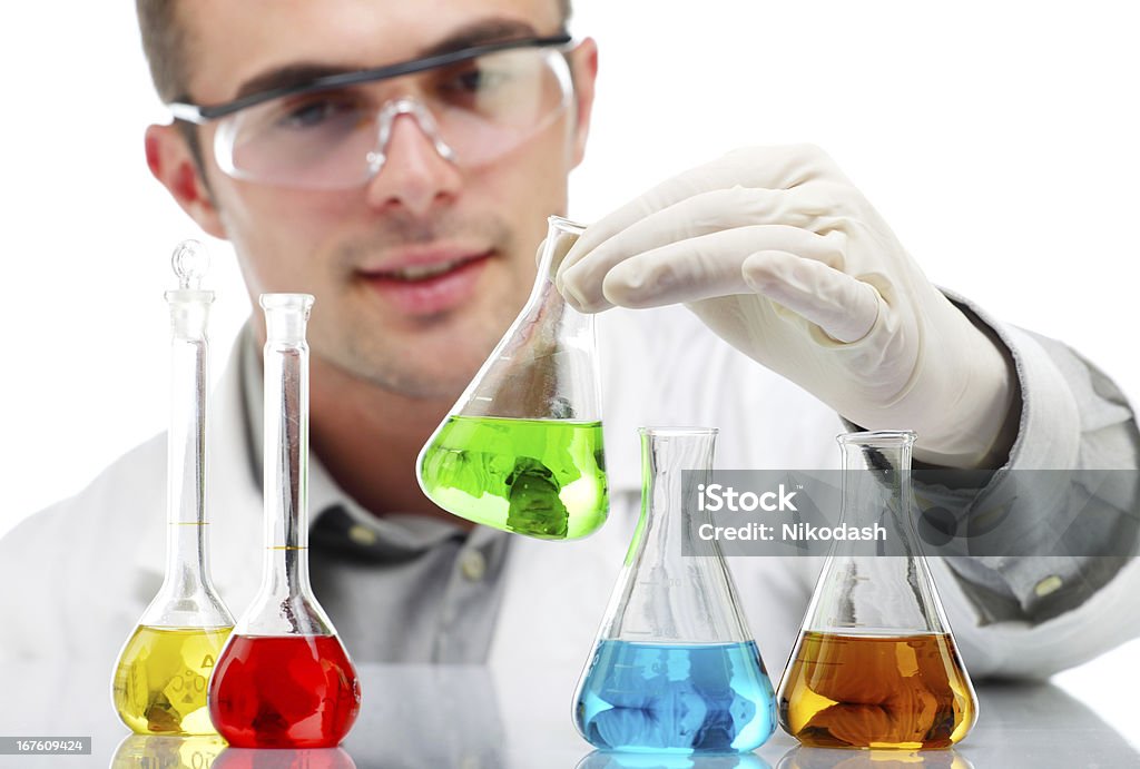 Chemiker Arbeiten in einem research lab - Lizenzfrei Analysieren Stock-Foto