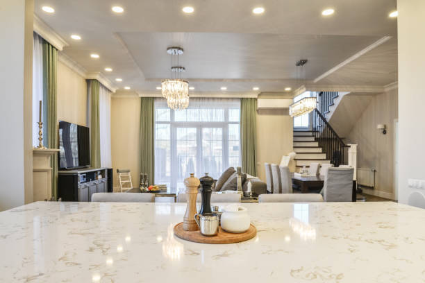 istock View from kitchen on living room interior 1676098192