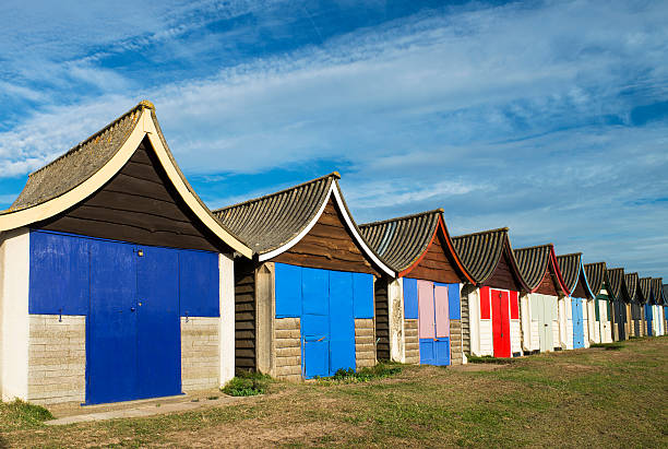 istock Colorful Beach Hut at Mablethorpe, Lincolnshire, UK. 167610174