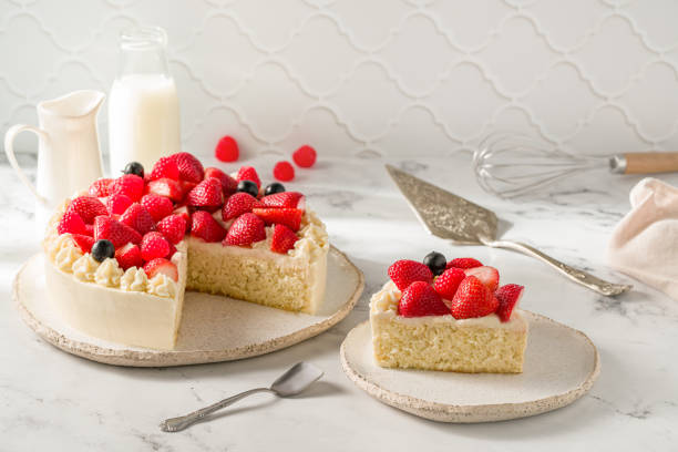 istock Pastel de Tres Leches, Three Milk Cake latin America bakery with strawberries 1676103203