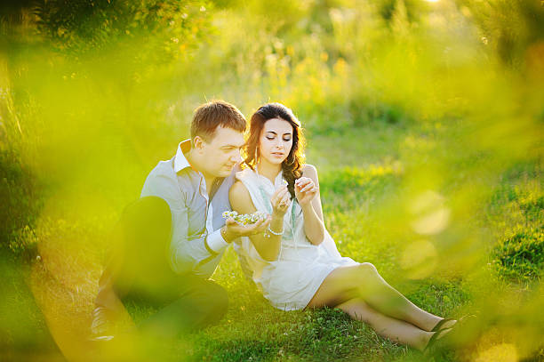istock Romantic young couple having a great time 167614187