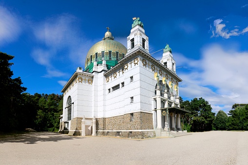 Church in Art Deco, Otto Wagner, Vienna, Austria