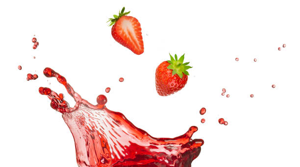 istock Strawberry fruit in juice splash 1676169540