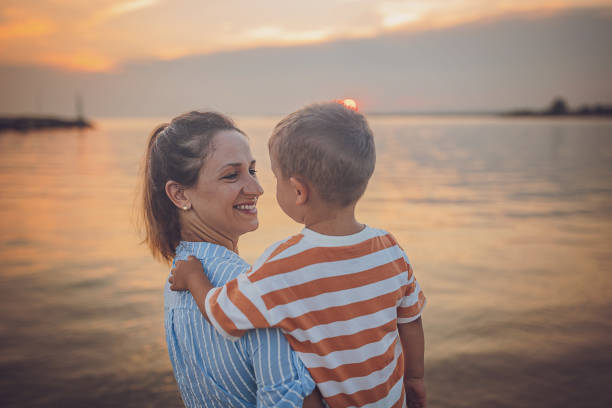 istock Woman with son on vacation 1676175160