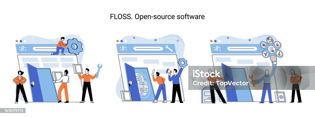Floss Programm Floss Open Source Software Free Product Anyone Can Freely Redistribute ...