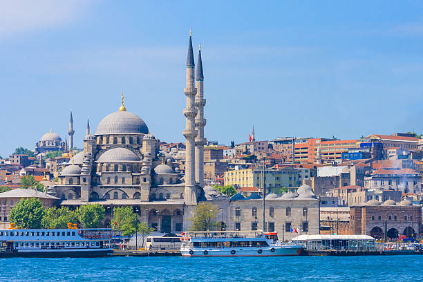 istock Istanbul New Mosque and Ships 167618503