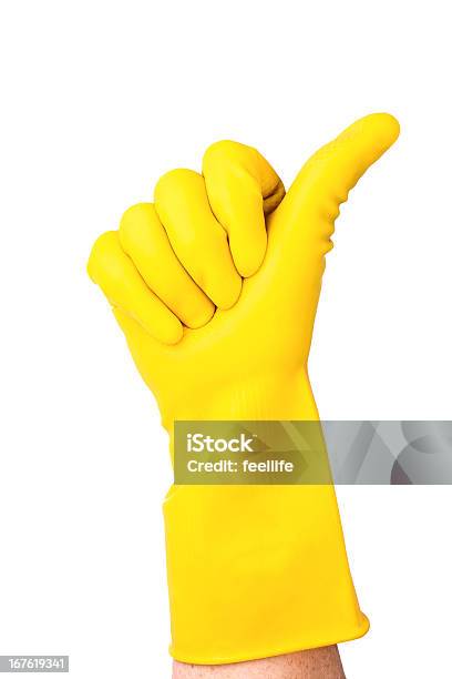Żółty Rękawice Na Białym Tle Czyszczenies To Doskonale - zdjęcia stockowe i więcej obrazów Białe tło