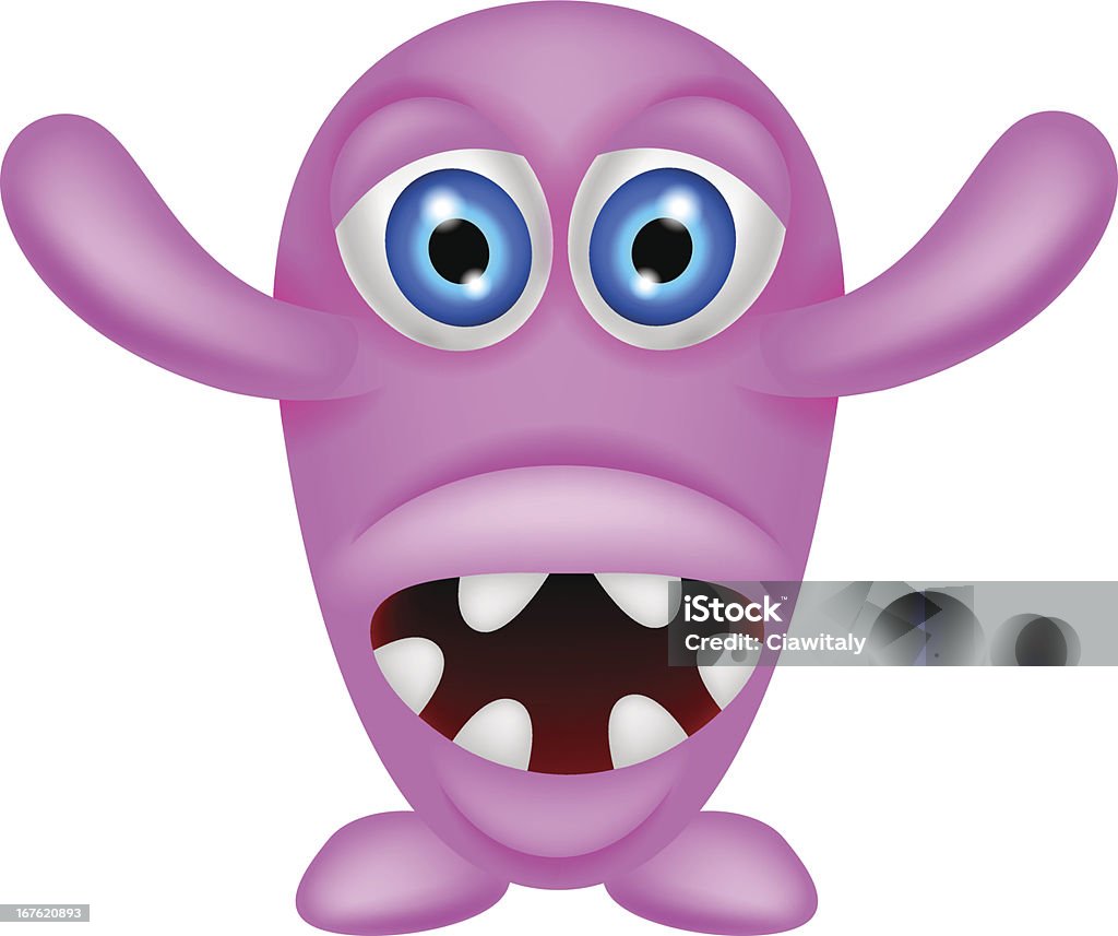 scary "monster-pink - Lizenzfrei Außerirdischer Vektorgrafik