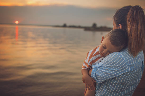 istock Woman with son on vacation 1676212686
