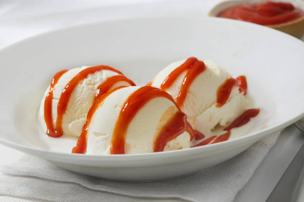 Copycat Vanilla Ice Cream Sundae with Tomato Ketchup
