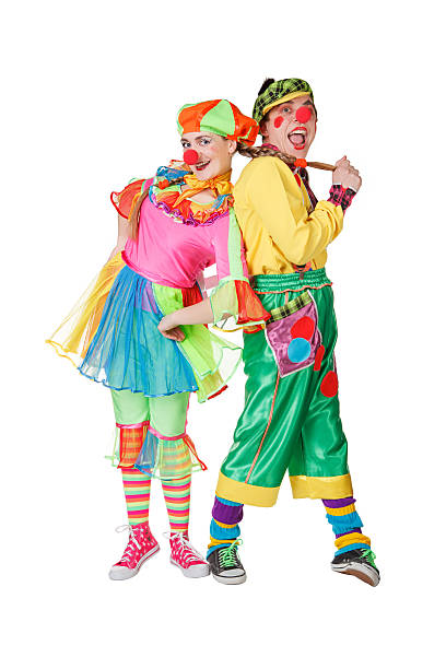 istock Couple of happy clowns 167621895