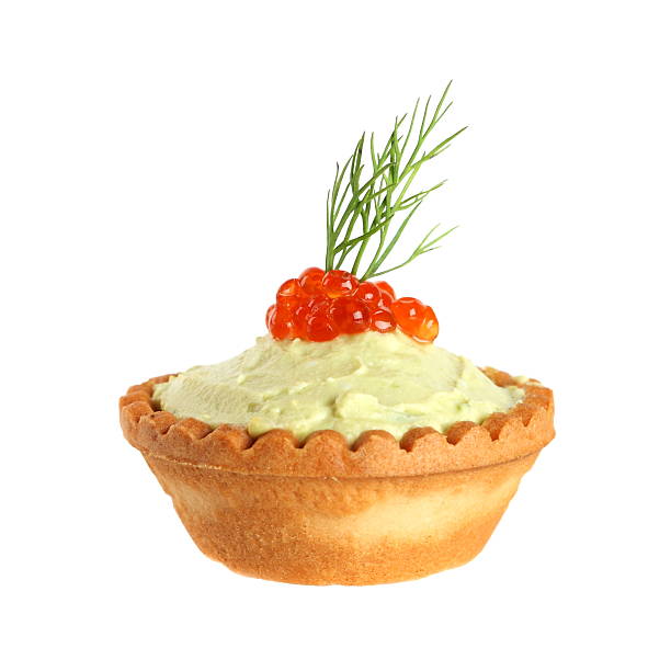 istock Tartlet with avocado creme and caviar for appetizer 167622137