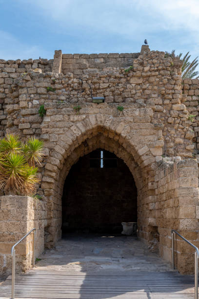 istock Arched entrance into Caesarea National Park . 1676230968