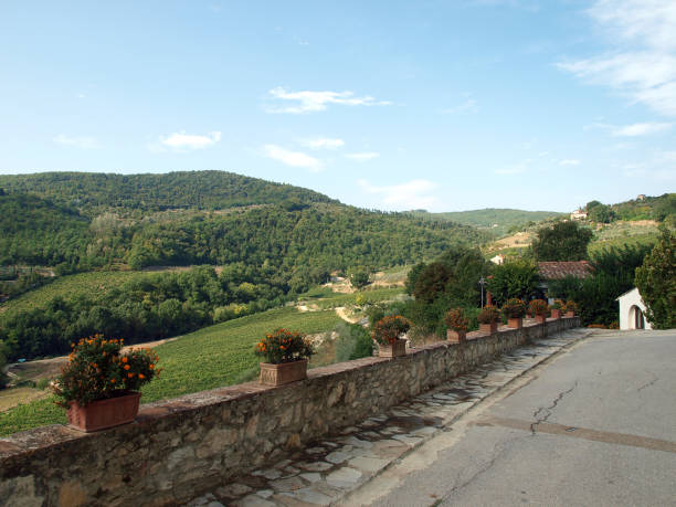 istock terrace with the view on vineyards in Tuscany 1676241916