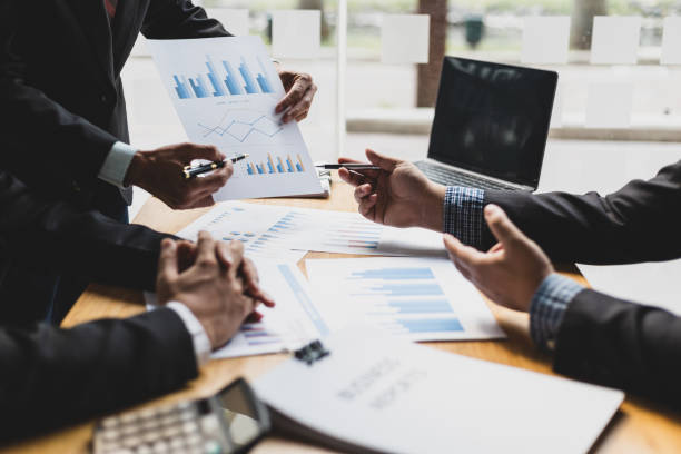 istock Business consulting meetings discuss financial chart analysis and investment strategy planning. Financial planning and accounting. 1676242566