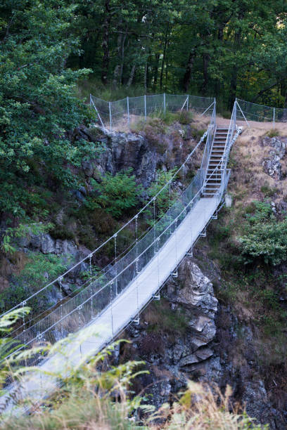 istock Flexible footbridge for pedestrians and cyclists 1676244189