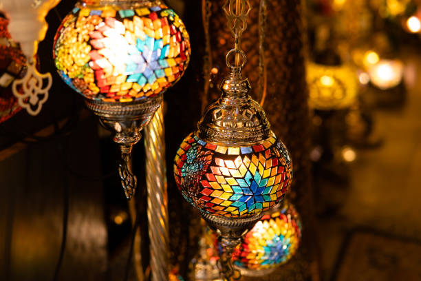 istock Turkish Lamps on display in the Grand Bazaar 1676255264