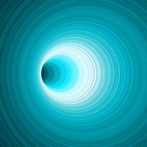 istock 3D vector depiction of a turning cave with smooth walls, illuminated by bright light, and rendered in ice-cold colors. 1676261932