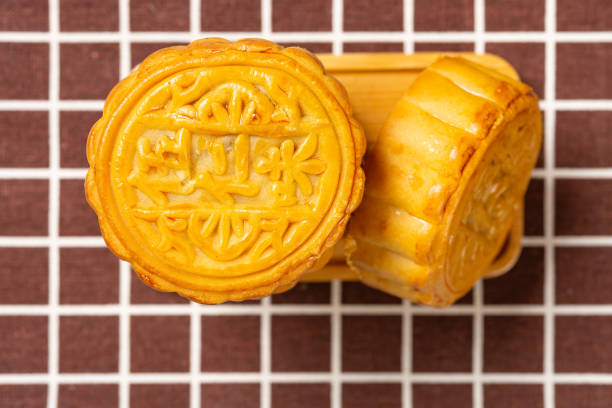 istock top view traditional mooncake horizontal composition the Chinese on the mooncake means five kernels 1676305566