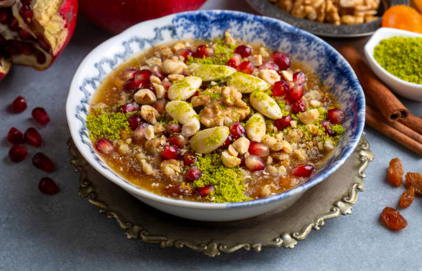 istock Traditional delicious Turkish dessert; Ashura (Asure) 1676320695