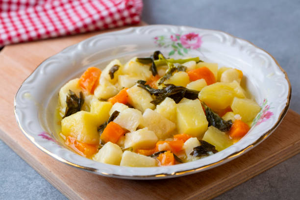 istock Turkish olive oil foods; celery (Turkish name; Zeytinyagli kereviz) 1676321287