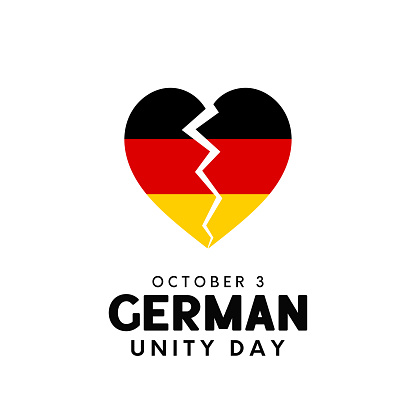 German Unity Day poster. Vector Illustration. EPS10