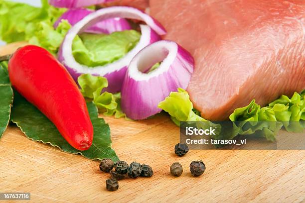 Kochen Fleisch Stockfoto und mehr Bilder von Bildschärfe - Bildschärfe, Chili-Schote, Cutlet