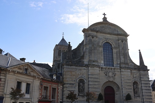 The abbey of the Holy Trinity in Fecamp, France