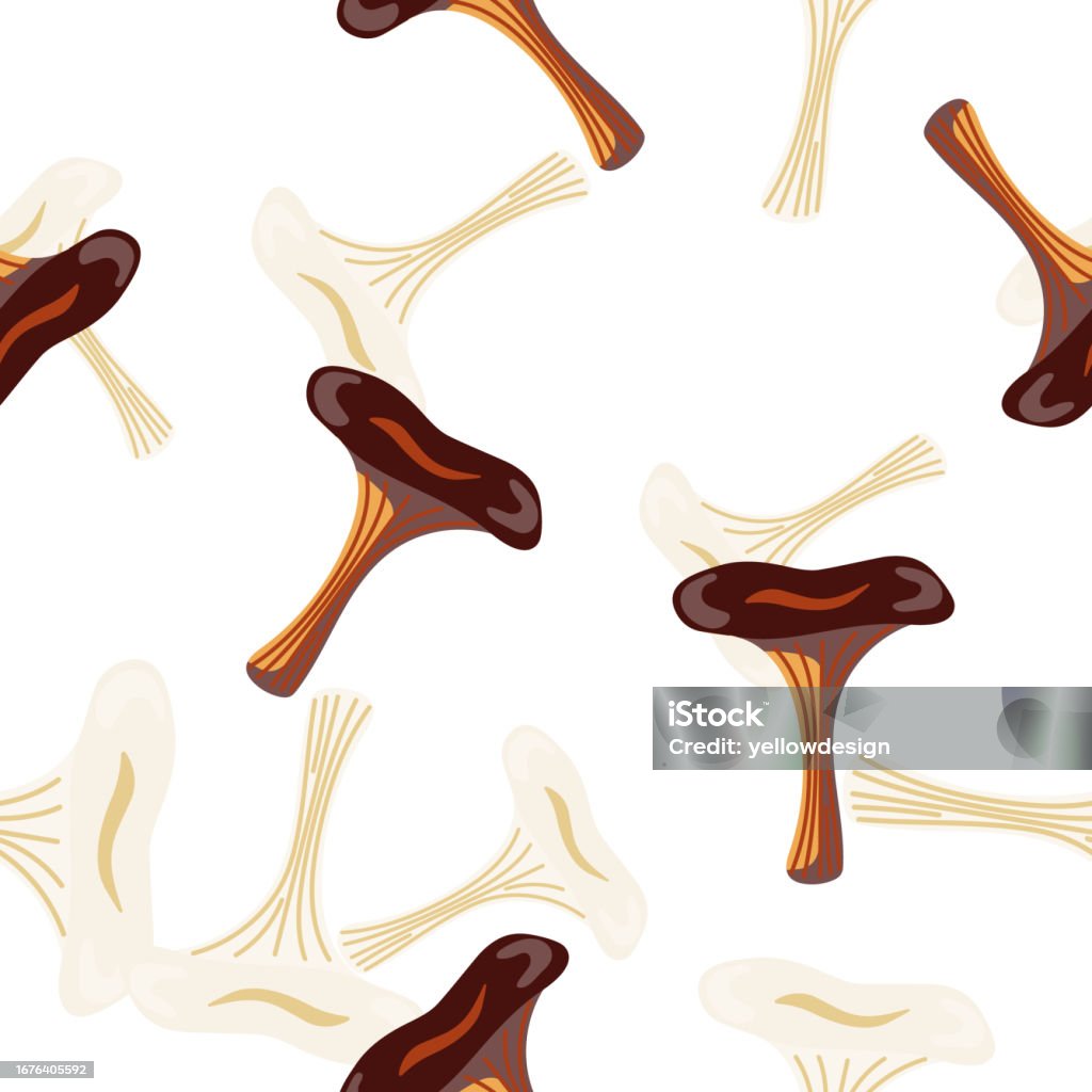 Toadstool Pattern Background Toadstool Mushrooms Seamless Pattern Magical Fly Agaric Wallpaper Stock ...