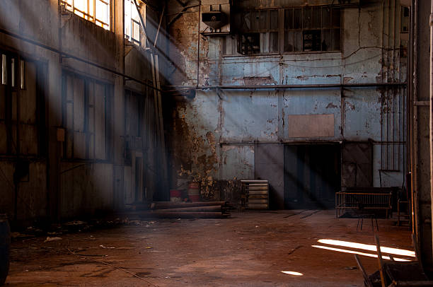 istock inside of an old plant 167640917