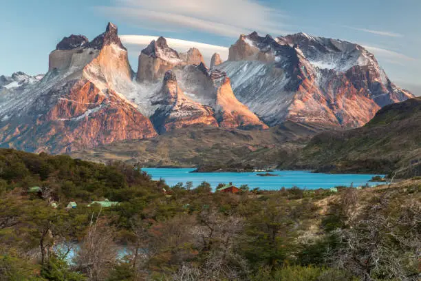 View of Torres Del Paine National Park, Chile.