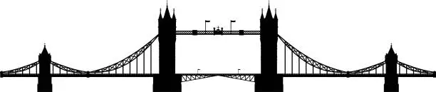 Vector illustration of Tower Bridge, London
