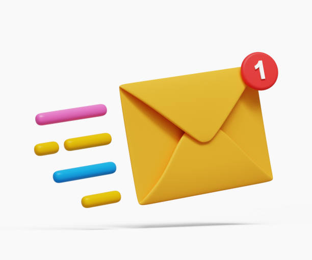 istock 3D Flying envelope icon. Incoming mail notify. Newsletter and online email concept. 3d illustration 1676478212