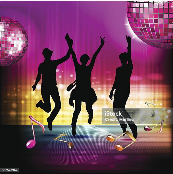 Musical Notes With Disco Ball Stock Illustration - Download Image Now - Disco Ball, Teenage Girls, Colors