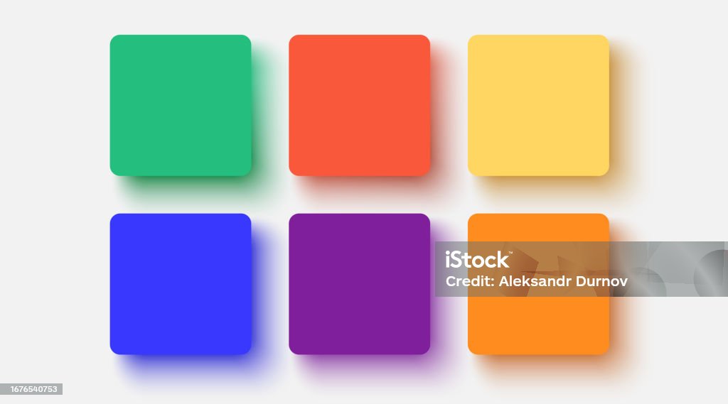 Square Color Graphics Collection Of Square Shapes In Different Colors With Rounded Corners ...