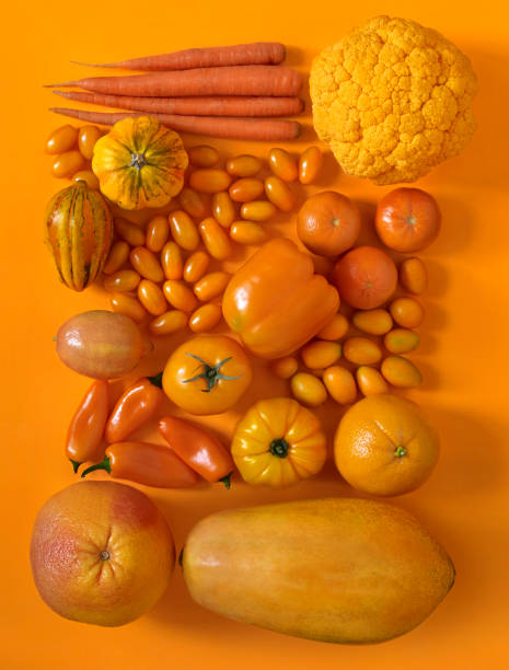 istock Orange fruits and vegetables 1676559851