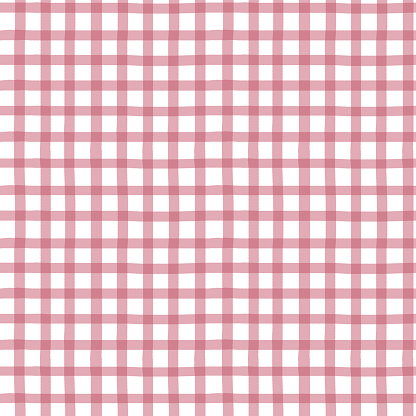 Checkered seamless pattern. Burgundy. Pastel vichy background for postcards, packaging, wrapping, textiles, fabric printing. Easter, Thanksgiving, children's birthday, other holidays and events.
