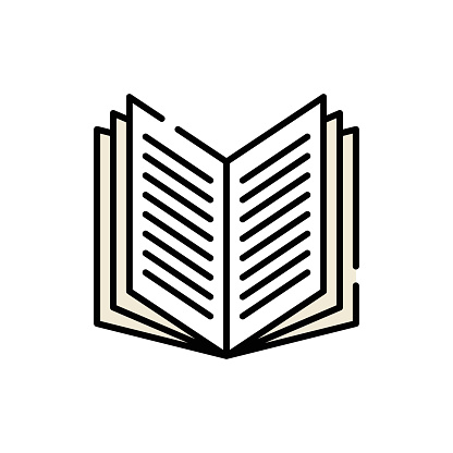 Fully editable vector line icon for book. Perfect for use on web, mobile app, presentations and any graphic design work.