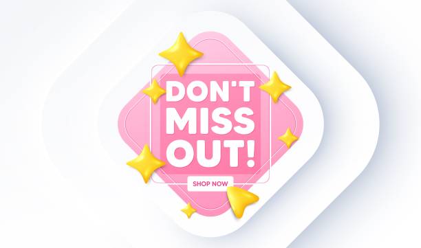 istock Dont miss out tag. Special offer price sign. Neumorphic promotion banner. Vector 1676665262
