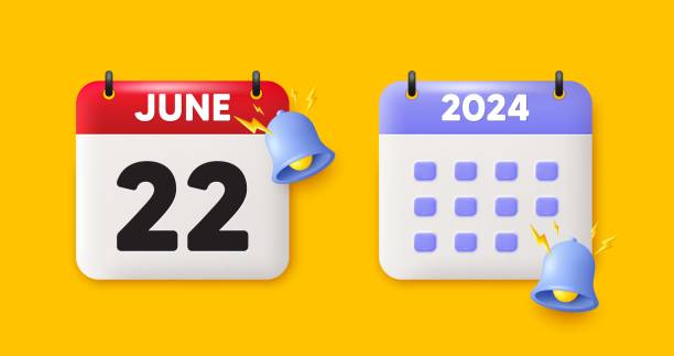 istock 22th day of the month icon. Event schedule date. Calendar date 3d icon. Vector 1676665957