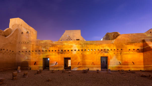 istock Diriyah old town walls illuminated at night, Riyadh, Saudi Arabia 1676666357
