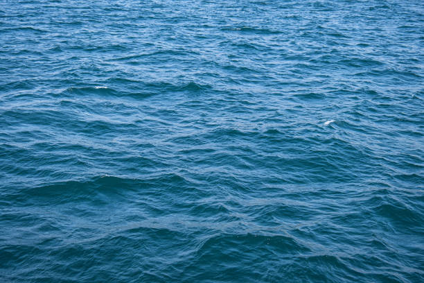 istock waves on the sea surface. Blue water asbstract. 1676710169