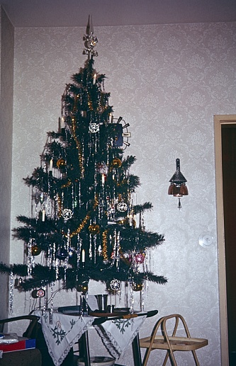 Germany, 1975. Christmas tree.