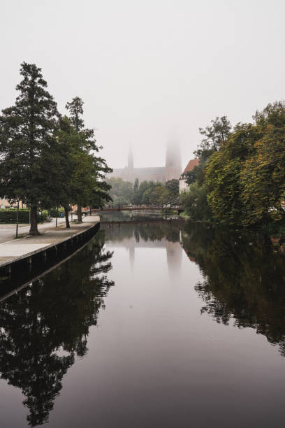istock Uppsala Cathedral in thick fog 1676755409