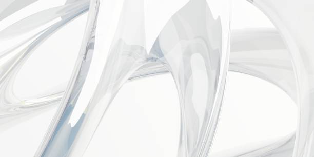 istock Abstract fluid holographic curved wave in motion background. Modern 3D rendering background. 1676839747