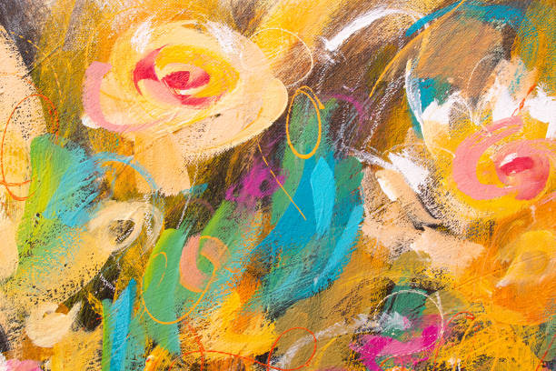 istock The expressive brushstrokes on this canvas create an artful and dynamic abstract background 1676876027